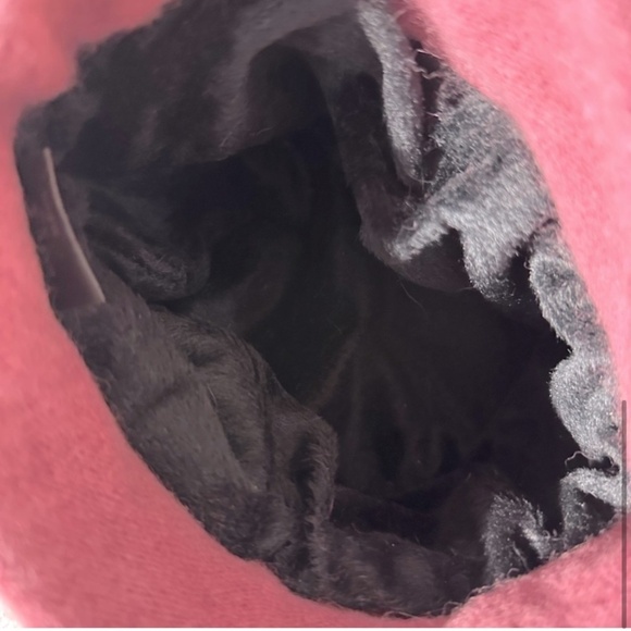 Forbusite Dusty Rose Pink Angora Wool Blend Beanie Beret Hat - Picture 7 of 9